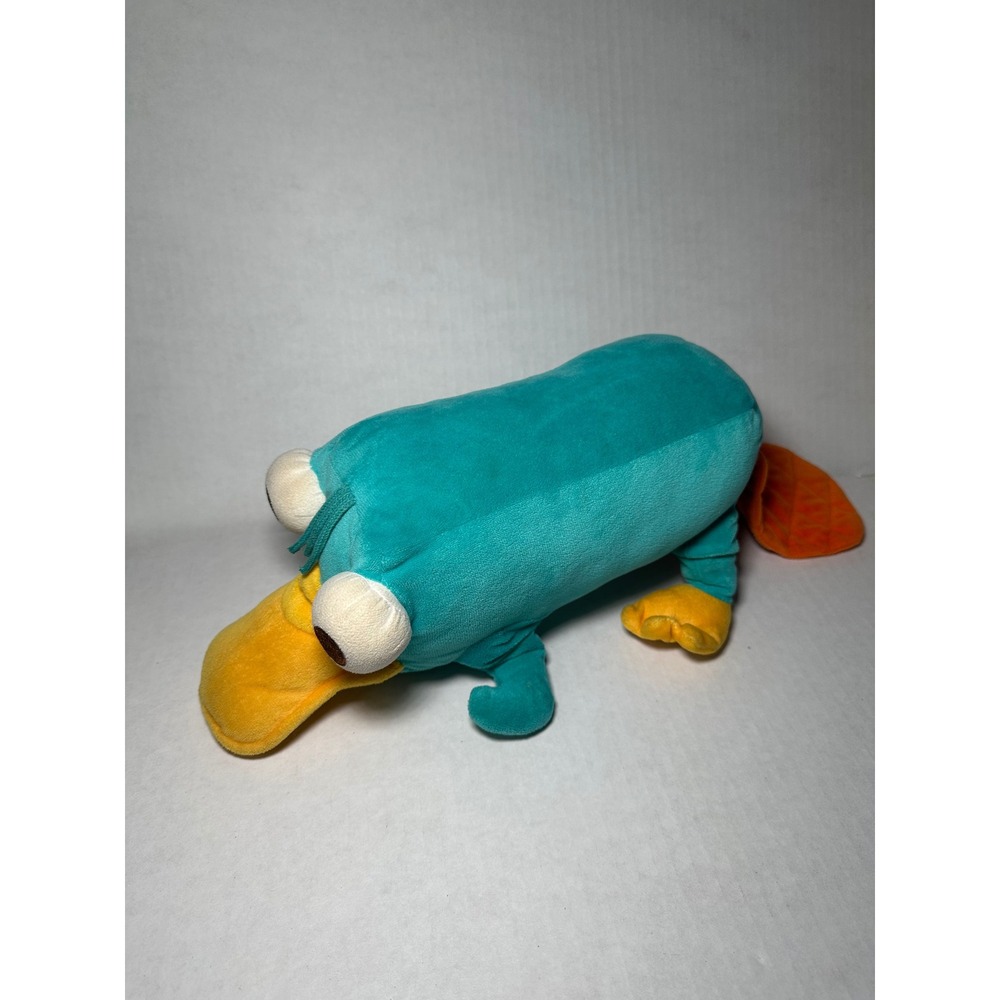 Disney Store Perry the Platypus Plush Phineas and Ferb Agent P Teal 12 Inch